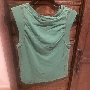 We The Free Teal Muscle Tee